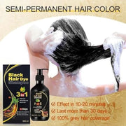 Instant Black Herbal Hair Dye Shampoo 3 in 1
