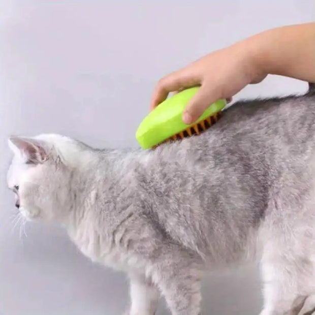 Steamy Cat Brush with Massage & Electric Spray
